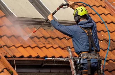 Démoussage et hydrofuge de toiture à Nades